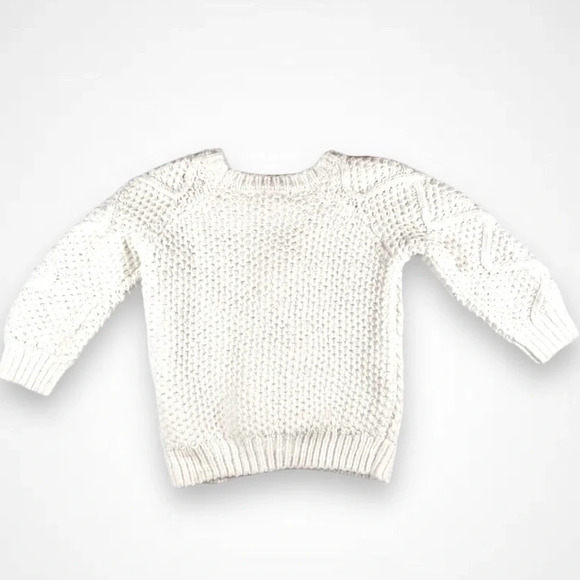 Juniors White Knitted Sweater -  2T - Picture 4 of 5